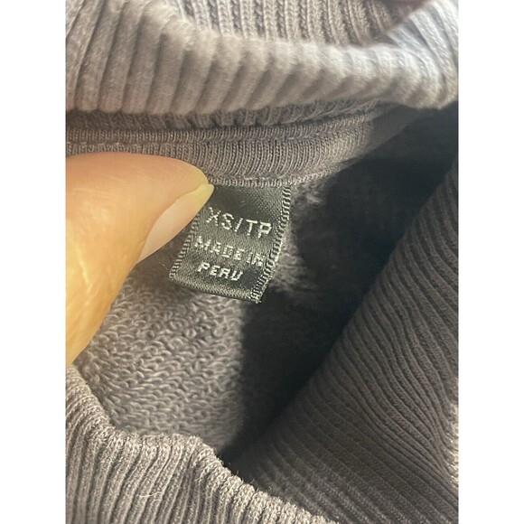 ATM French Terry Mock Neck Sweatshirt Mini Dress In Dusk Sz XS New - Picture 8 of 9